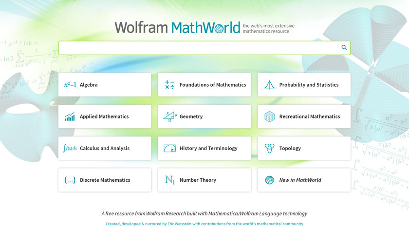 MathWorld Landing Page