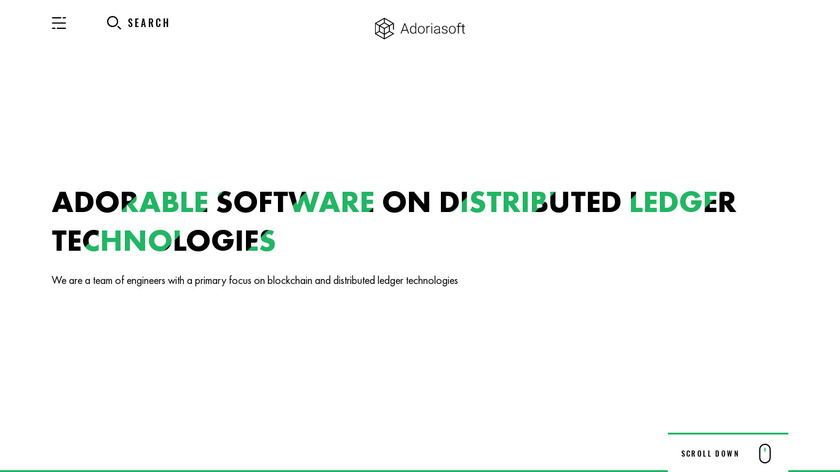 Adoriasoft Landing Page