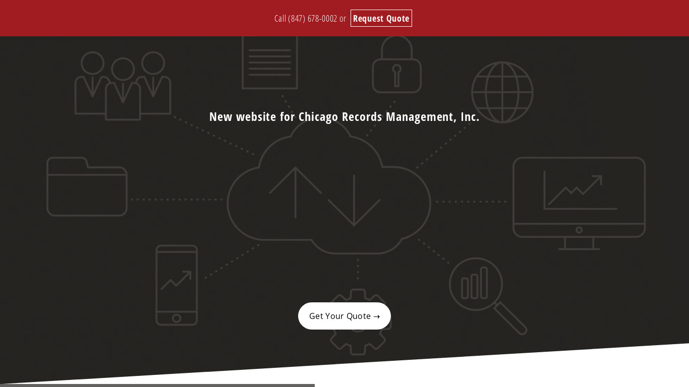 Chicago Records Management Landing page