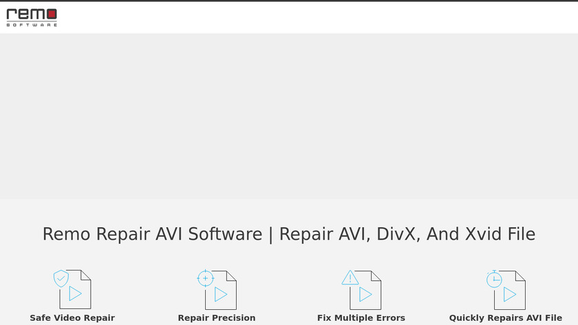 Remo Repair AVI Landing Page
