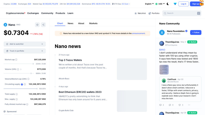 Nano (XRB) Landing Page