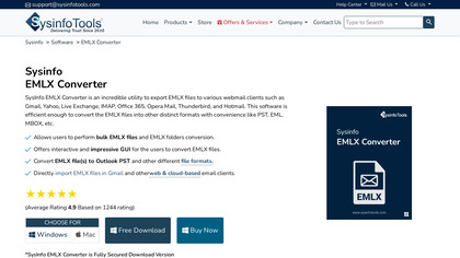 SysInfoTools EMLX Converter image