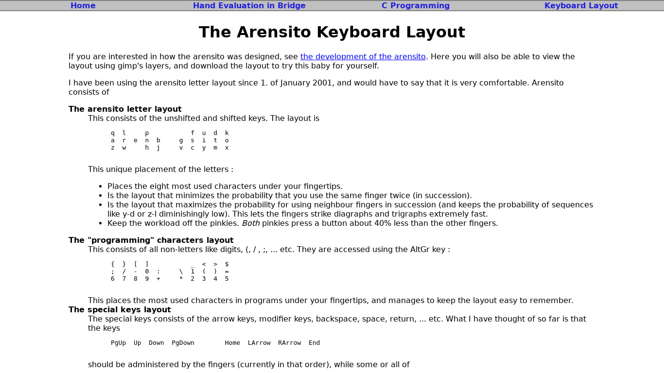 Arensito Landing page