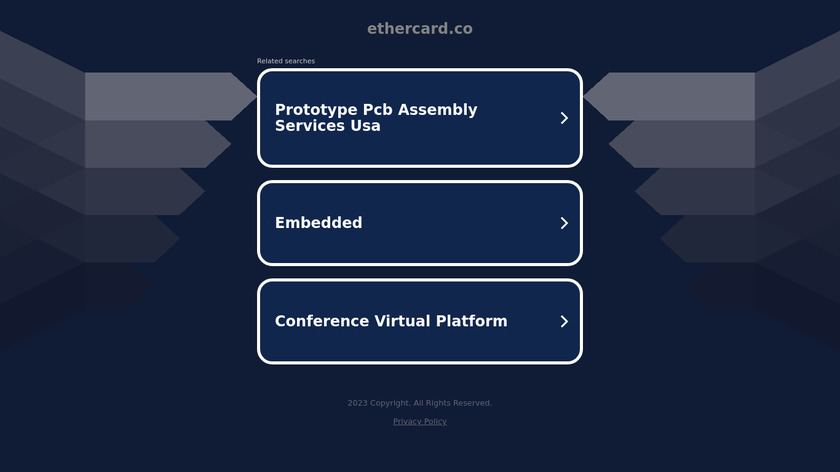 Ethercard Landing Page