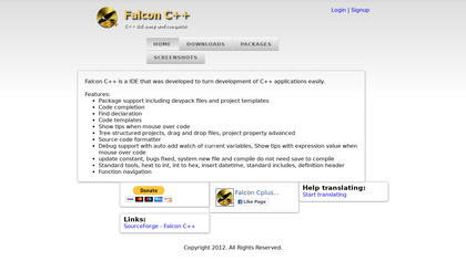Falcon C++ IDE image