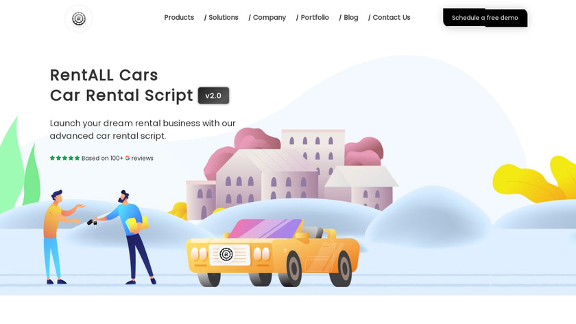 RentALL Cars Script Landing Page
