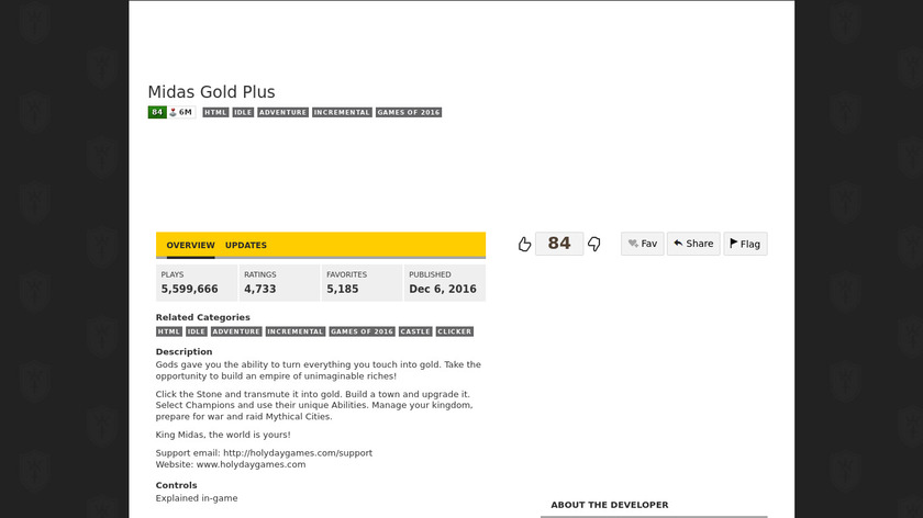 Midas Gold Plus Landing Page