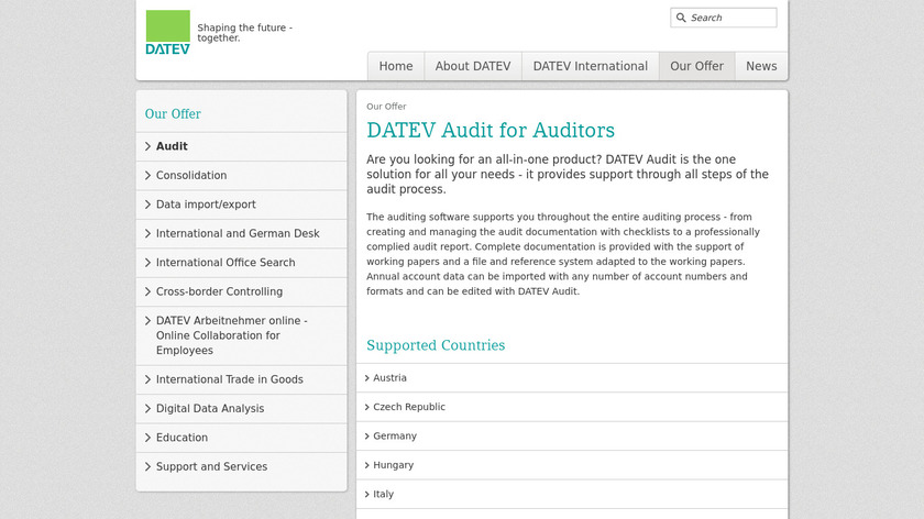DATEV Audit Landing Page