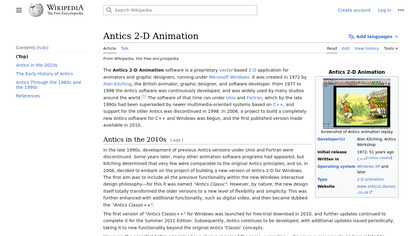 Antics 2-D Animation image