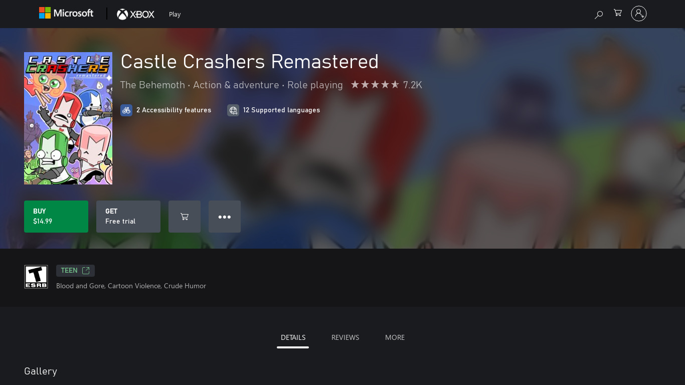 Castle Crashers Remastered Landing page