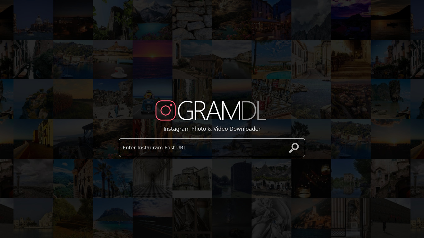 GramDL Landing page