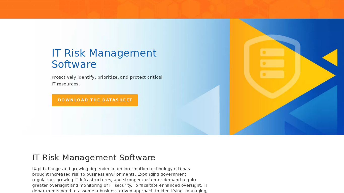 Quantivate IT Risk Management Landing page