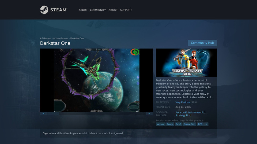 DarkStar One Landing Page