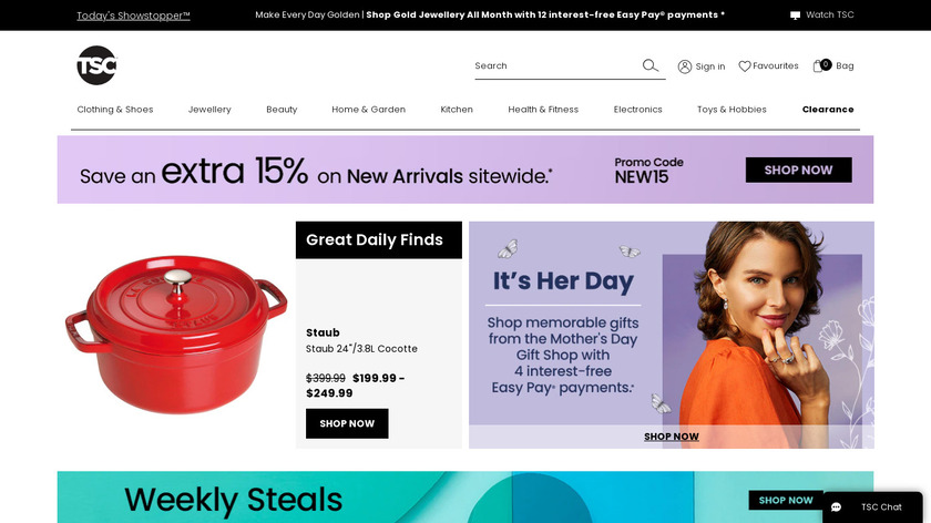 The Shopping Channel Landing Page