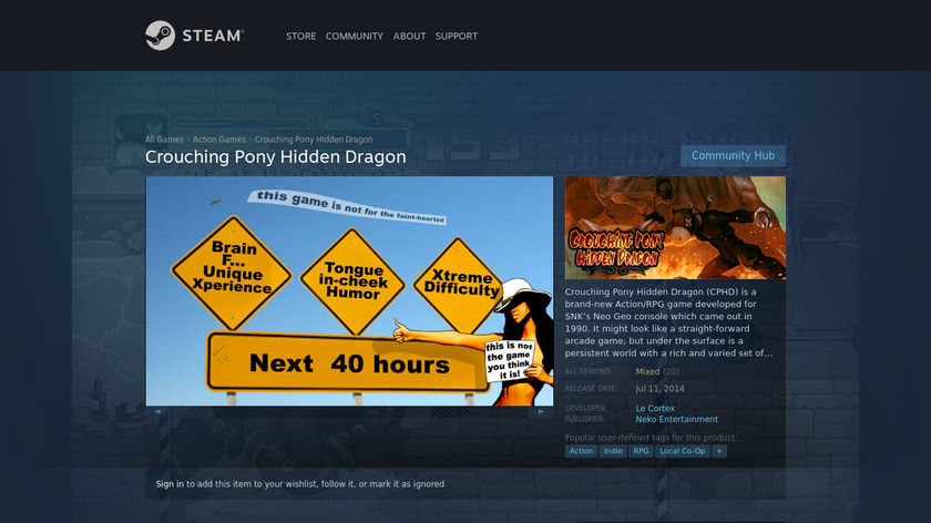 Crouching Pony Hidden Dragon Landing Page