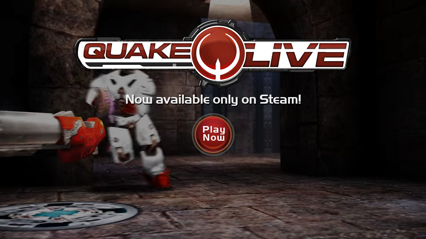 Quake Live Landing page
