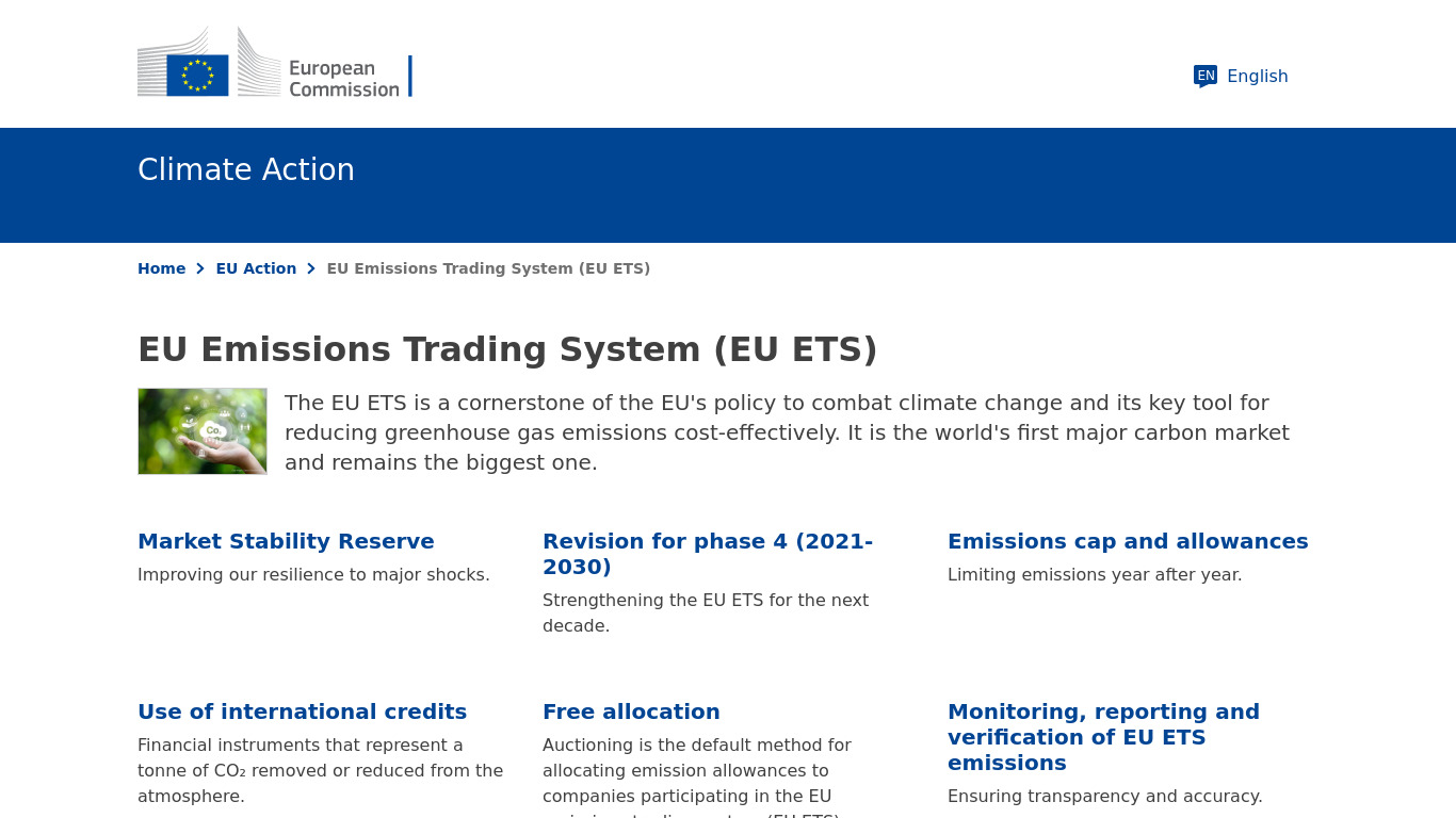 EU-ETS Landing page
