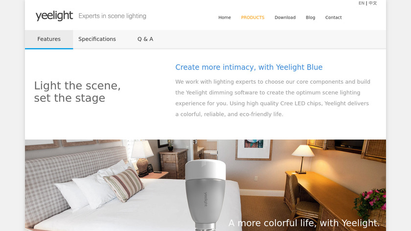 Yeelight Blue Landing Page