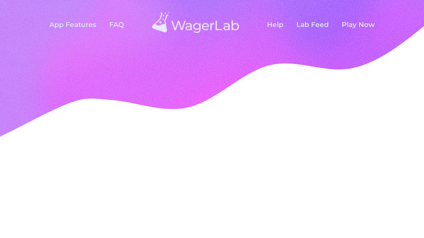 WagerLab Landing page