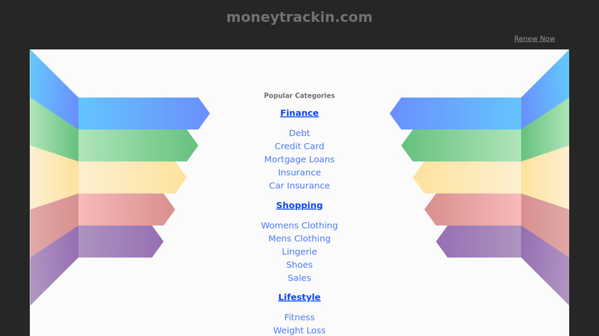 MoneyTrackin Landing Page