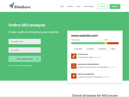 SiteGuru screenshot