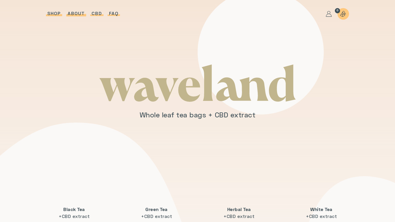 Waveland Landing page