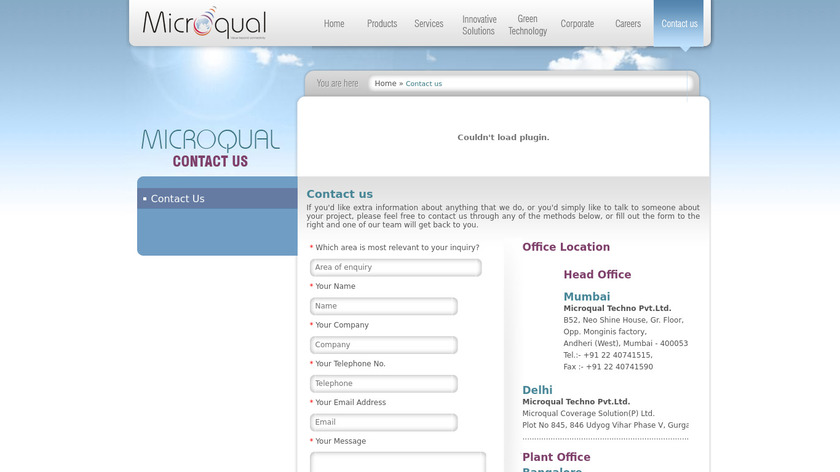 MicroQual Landing Page