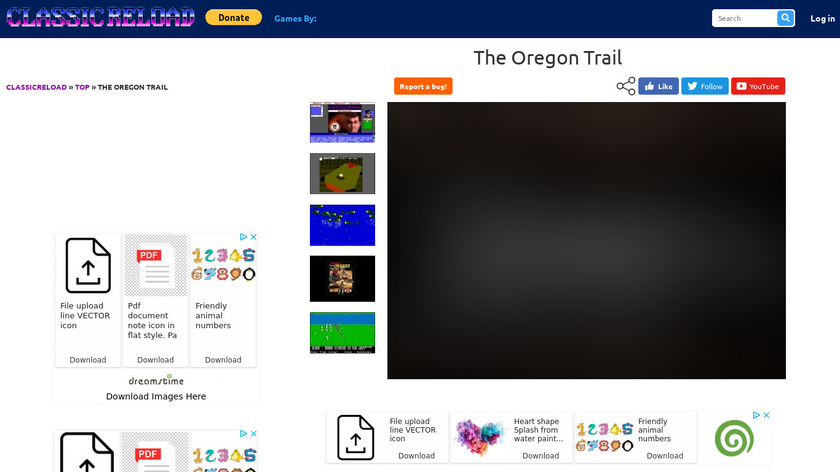 The Oregon Trail Landing Page