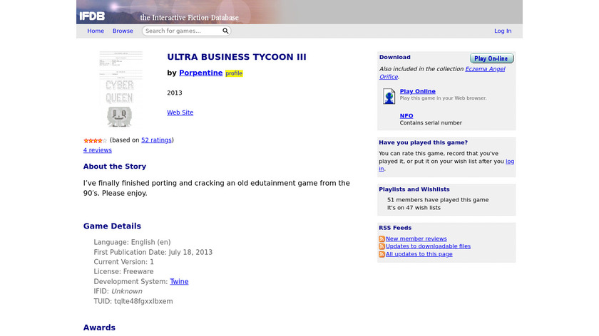 Ultra Business Tycoon III Landing Page