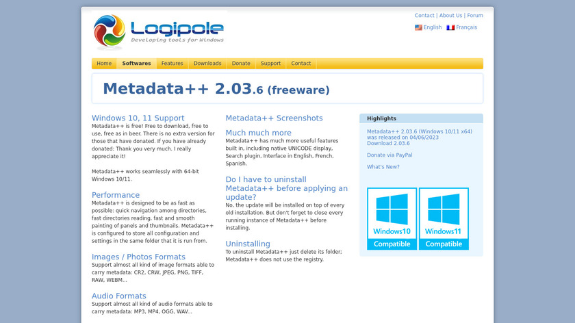 Metadata++ Landing Page