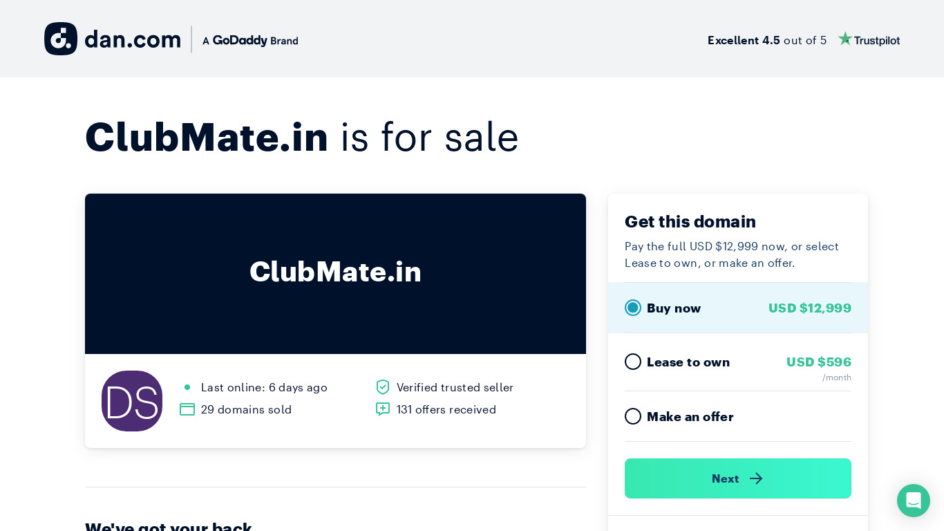 ClubMate- The Clubbing App Landing page