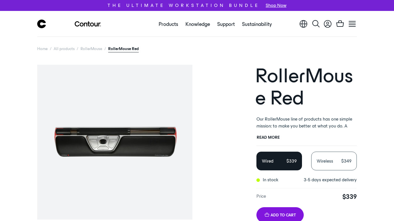 RollerMouse Landing page