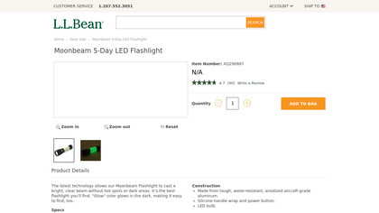 Moonbeam 5-Day LED Flashlight image