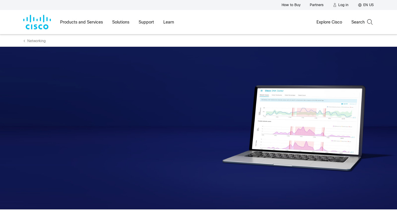 Cisco DNA Center Landing page