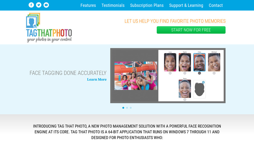 Tag That Photo Landing Page