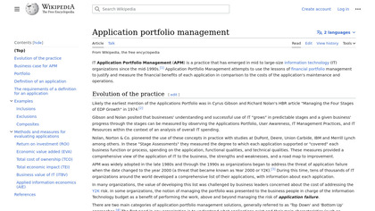 Application Portfolio Management image