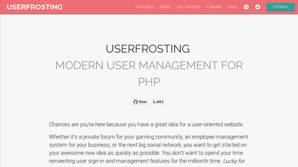 UserFrosting screenshot