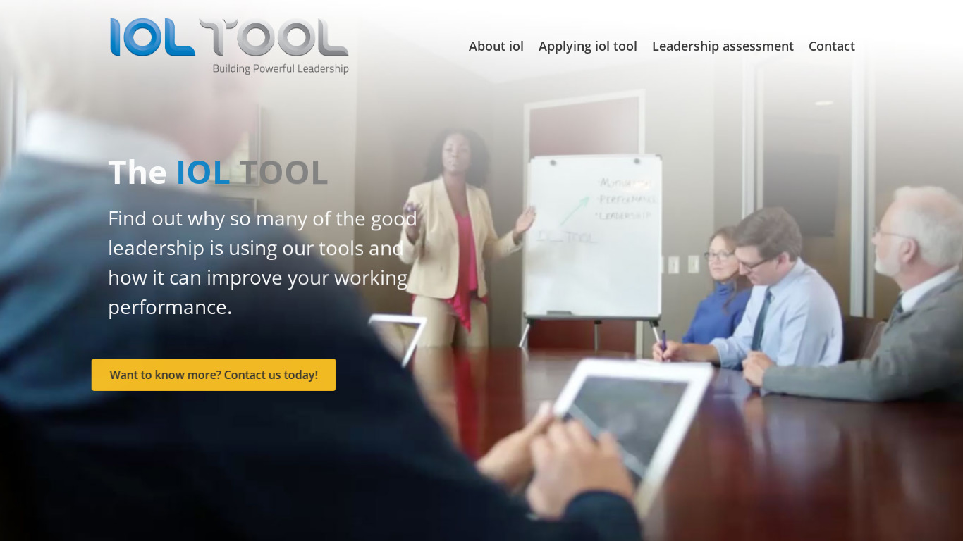 IOL Tool Landing page