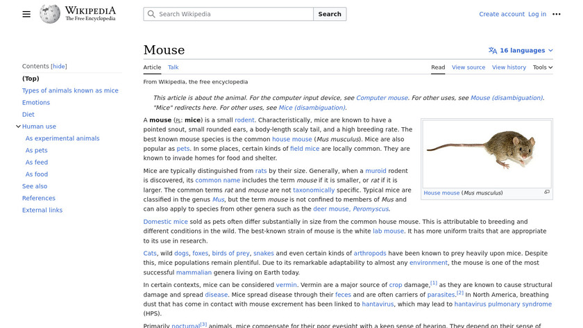 Mouse Landing Page