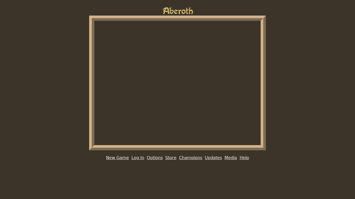 Aberoth Landing page