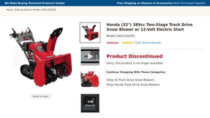 Honda HSS1332ATD image