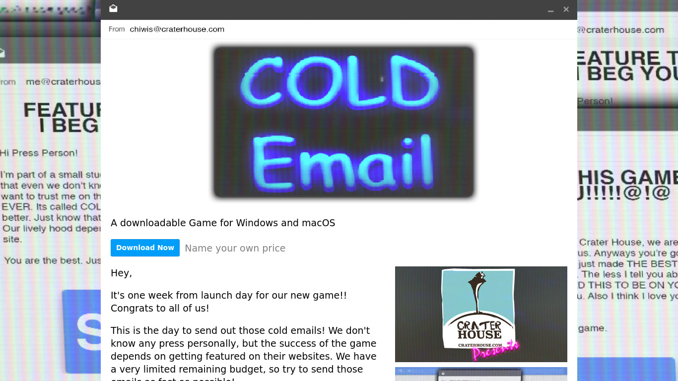 Cold Email Landing page