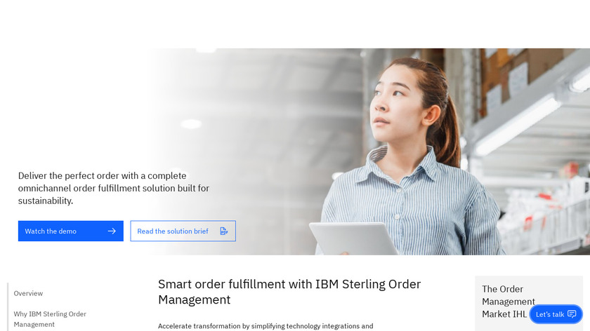 IBM Sterling Order Management Landing Page