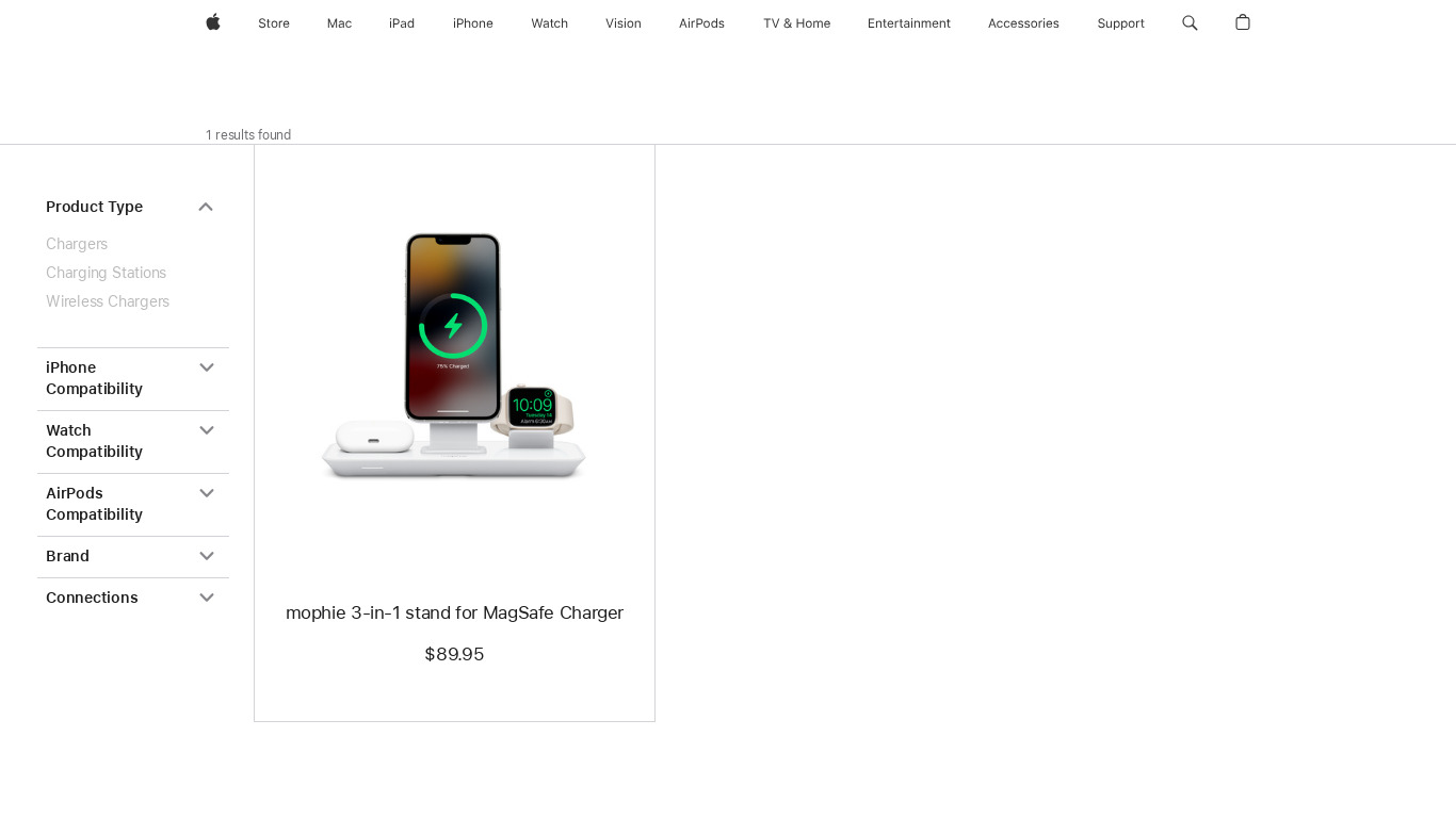 Mophie Wireless Charge Base (4116) Landing page