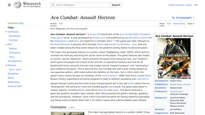 Ace Combat: Assault Horizon image