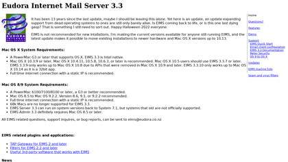 Eudora Internet Mail Server image