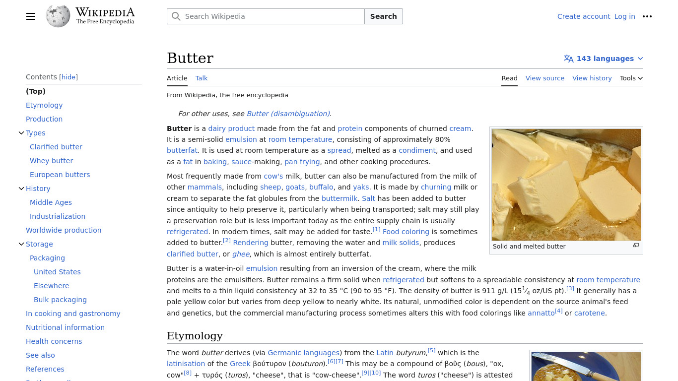 Butter Landing page