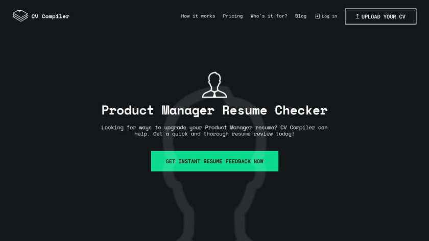 CV Compiler for Product Managers Landing Page