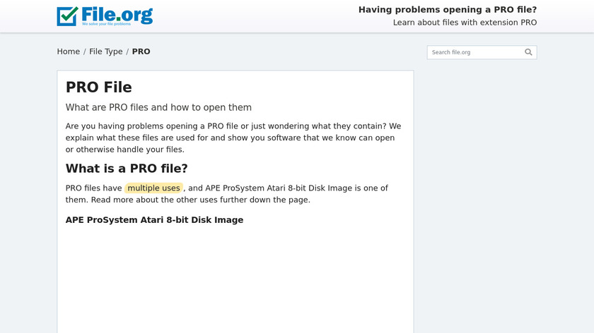 Files Pro Landing Page