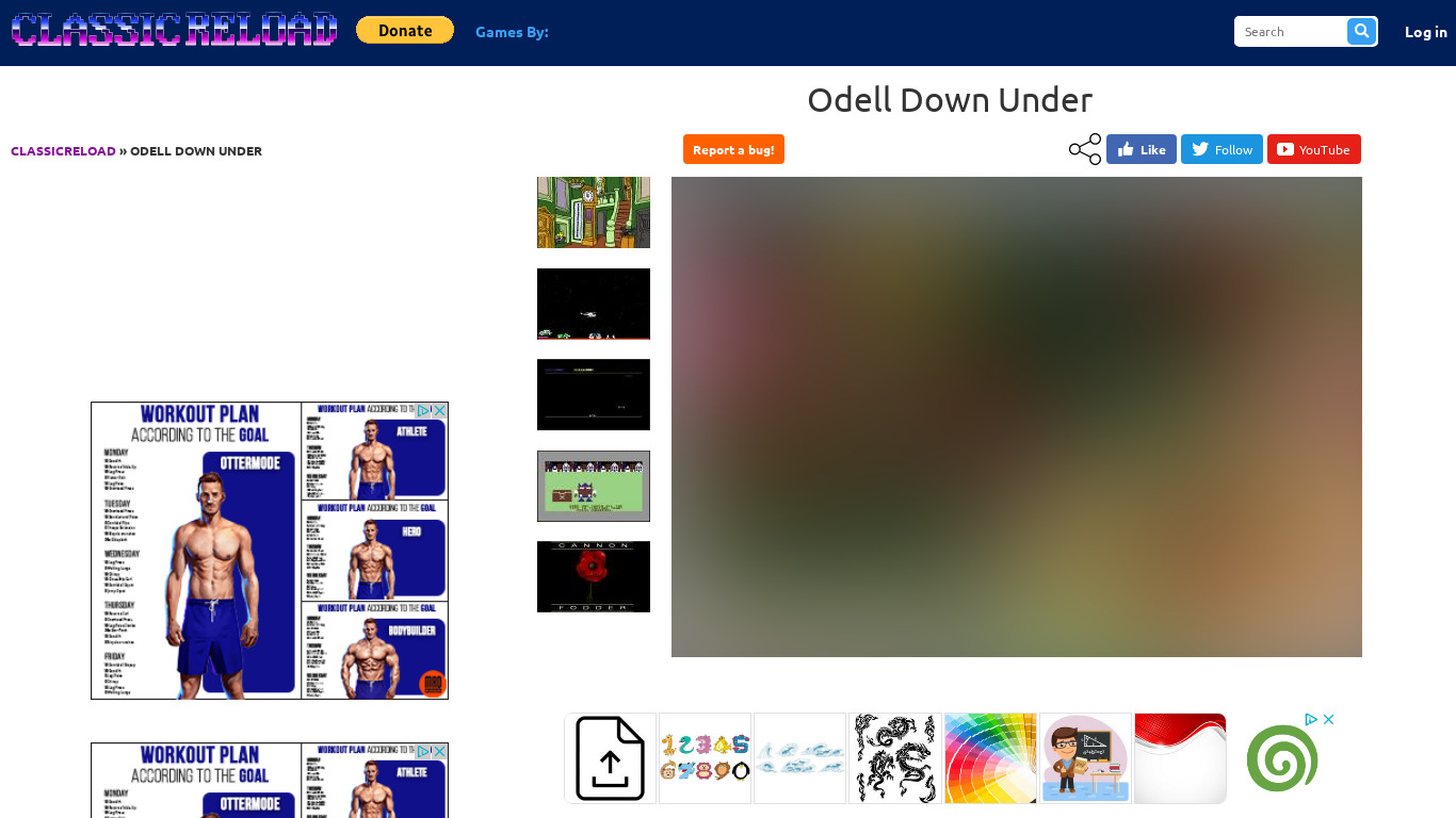 Odell Down Under Landing page